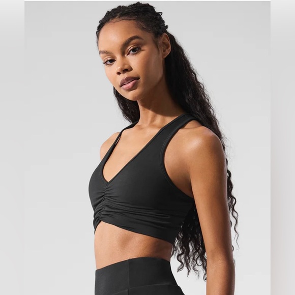 ALO Yoga Wild Thing Bra Black Size S NWOT - Picture 1 of 10